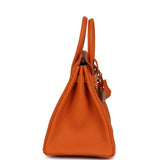 Hermes Birkin 25 Orange Togo Palladium Hardware