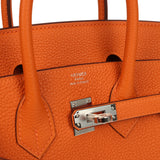 Hermes Birkin 25 Orange Togo Palladium Hardware