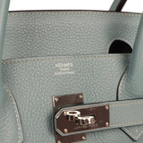 Vintage Hermes Shoulder Birkin 42 JPG Ciel Togo Palladium Hardware