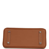 Hermes Shoulder Birkin Light 29 Gold Evercolor Palladium Hardware