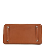 Pre-owned Hermes Birkin 30 Fauve Barenia Faubourg Palladium Hardware