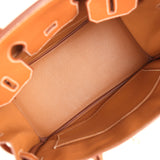 Pre-owned Hermes Birkin 30 Fauve Barenia Faubourg Palladium Hardware