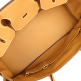 Vintage Hermes Shoulder Birkin 42 JPG Naturel Sable Togo Palladium Hardware