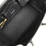 Hermes Birkin 25 Black Matte Niloticus Crocodile Gold Hardware
