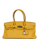 Vintage Hermes Shoulder Birkin 42 JPG Soleil Clemence Palladium Hardware