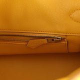 Vintage Hermes Shoulder Birkin 42 JPG Soleil Clemence Palladium Hardware