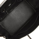 Pre-owned Hermes Birkin 35 Black Matte Porosus Crocodile Palladium Hardware