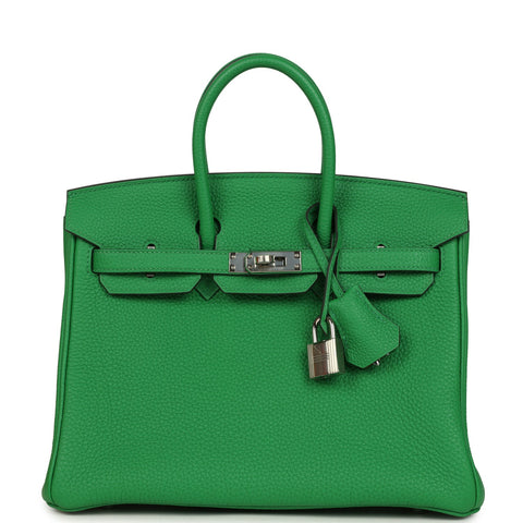 Hermes Birkin 25 Bambou Verso Togo Palladium Hardware