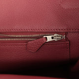 Pre-owned Hermes Birkin 35 Bois De Rose Clemence Palladium Hardware