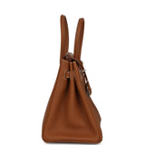 Pre-owned Hermes 3 en 1 Birkin 30 Gold Togo and Swift Palladium Hardware