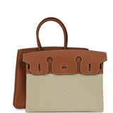 Pre-owned Hermes 3 en 1 Birkin 30 Gold Togo and Swift Palladium Hardware