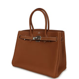 Pre-owned Hermes 3 en 1 Birkin 30 Gold Togo and Swift Palladium Hardware