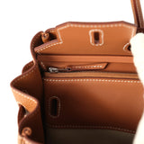 Pre-owned Hermes 3 en 1 Birkin 30 Gold Togo and Swift Palladium Hardware