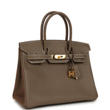 Hermes Birkin 30 Etoupe Epsom Gold Hardware