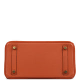 Pre-owned Hermes Birkin 25 Orange Togo Gold Hardware
