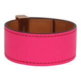 Hermes Collier De Chien 24 Bracelet Rose Pop Chevre Chamkila Rose Gold Hardware