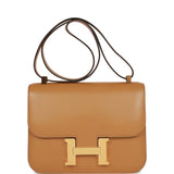 Hermes Constance 1-24 Poussiere Tadelakt Gold Hardware