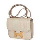 Hermes Constance 18 Beton Matte Alligator Gold Hardware