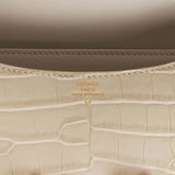 Hermes Constance 18 Beton Matte Alligator Gold Hardware