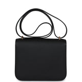 Hermes Constance 18 Black Epsom Rose Gold Hardware