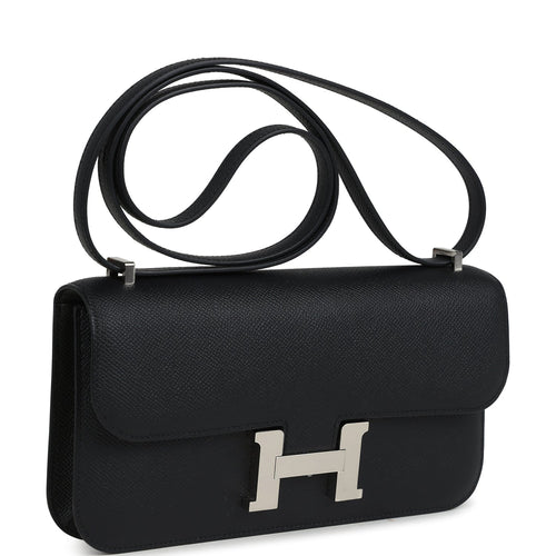 Hermes Constance Elan Black Epsom Palladium Hardware