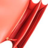 Pre-owned Hermes Constance 24 Geranium Shiny Alligator Gold Hardware