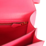 Pre-owned Hermes Constance 24 Rose Extreme Epsom Gold Hardware