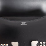 Hermes Constance 18 Clouté Black Box Palladium Hardware