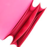 Pre-owned Hermes Constance 18 "Marble Silk" Rose Mexico Swift Palladium Hardware