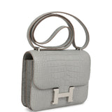 Hermes Constance 18 Gris Perle Matte Alligator Palladium Hardware