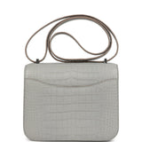 Hermes Constance 18 Gris Perle Matte Alligator Palladium Hardware