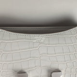 Hermes Constance 18 Gris Perle Matte Alligator Palladium Hardware