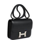 Hermes Constance 18 Black Tadelakt Palladium Hardware