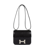 Hermes Constance 18 Black Varanus Niloticus Lizard Palladium Hardware