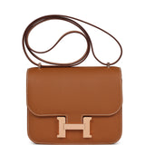 Hermes Constance 18 Gold Epsom Rose Gold Hardware