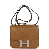Hermes Constance 18 Kraft Matte Alligator Palladium Hardware