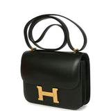 Hermes Constance 18 Vert Fonce Box Gold Hardware