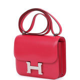 Hermes Constance 18 Rose Extreme Chevre Chamkila Palladium Hardware