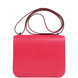 Hermes Constance 18 Rose Extreme Chevre Chamkila Palladium Hardware