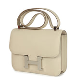 Hermes Constance 1-24 Craie Epsom Palladium Hardware