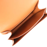 Pre-owned Hermes Constance 18 Fauve Barenia Palladium Hardware