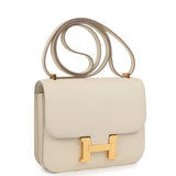 Hermes Constance 18 Craie Epsom Gold Hardware