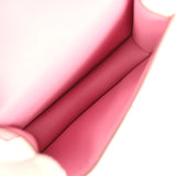 Pre-owned Hermes Micro Constance 14 Bubblegum Epsom Palladium Hardware