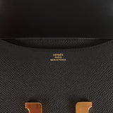 Hermes Constance 18 Black Epsom Gold Hardware