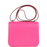 Hermes Constance 18 Rose Pop Chevre Chamkila Palladium Hardware