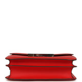 Pre-owned Hermes Constance 24 Rouge De Coeur Epsom Lacquered Palladium Hardware