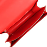 Pre-owned Hermes Constance 24 Rouge De Coeur Epsom Lacquered Palladium Hardware