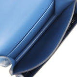 Hermes Constance 18 Bleu Tie Chevre Mysore Permabrass Hardware