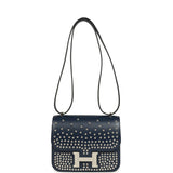Hermes Constance 18 Clouté Bleu Abysse Box Palladium Hardware