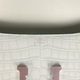 Hermes Constance Elan Vert D'Eau Matte Alligator Palladium Hardware